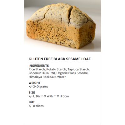 REALBREAD-BLACKSESAME GLUFREE 340G