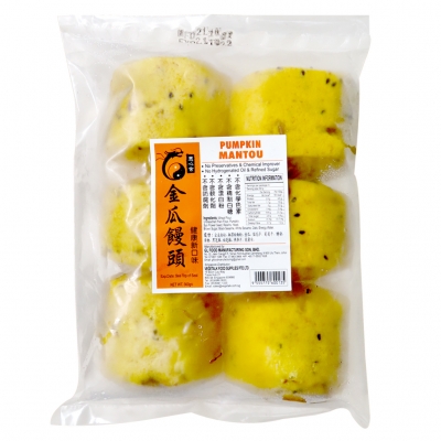 KIM POINT-PUMPKIN MANTOU 360GM 6PCS