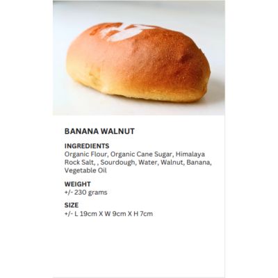 REALBREAD-BANANA WALNUT BREAD 230G