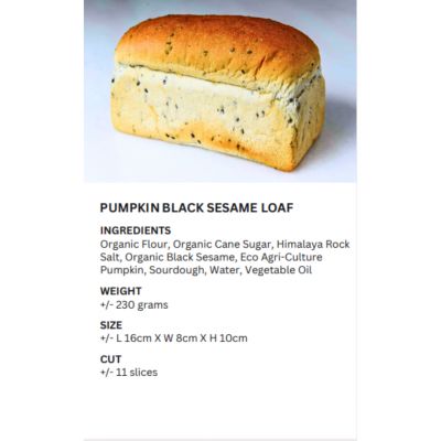 REALBREAD-PUMPKIN BLACK SESAME LOAF 230G