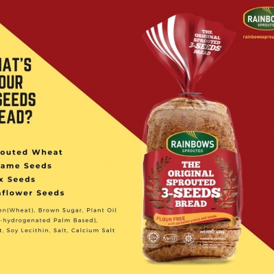 RAINBOWS-3 SEEDS SPROUTED BREAD
