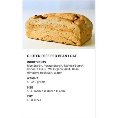 REALBREAD-GLUTEN FREE RED BEAN 340G