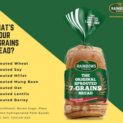 RAINBOWS-7-GRAINS SPROUTED  BREAD