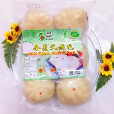 KIM POINT-WHOLEMEAL CHA SAU PAU 6PCS