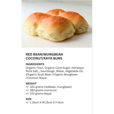 REALBREAD-MUNGBEAN BUNS 320G