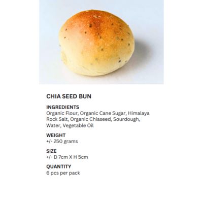 REALBREAD-CHIA SEED BUNS 250G
