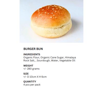 REALBREAD-BURGER BUNS 280G