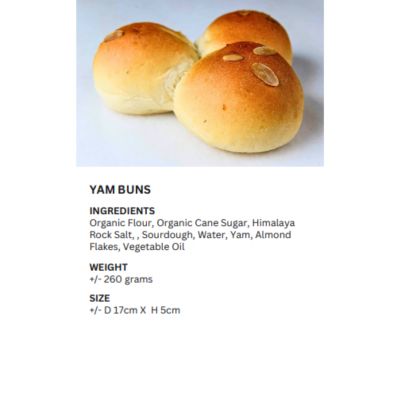 REALBREAD-YAM BUNS (BIG) 260G