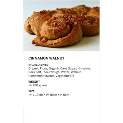 REALBREAD-CINNAMON WALNUT BREAD 250G