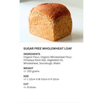 REALBREAD-WHOLEWHEAT LOAF 220G