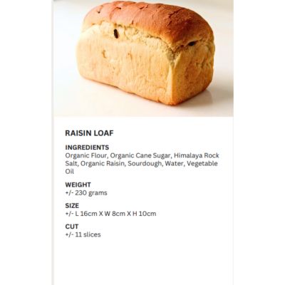 REALBREAD-RAISIN LOAF 230G