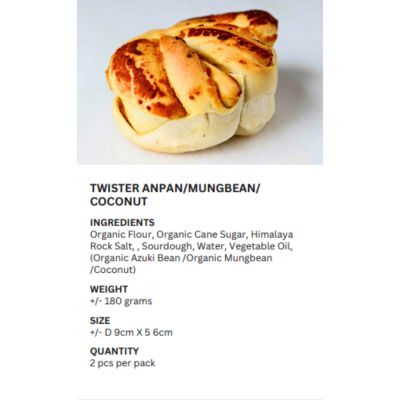 REALBREAD-TWISTER MUNGBEAN 180G